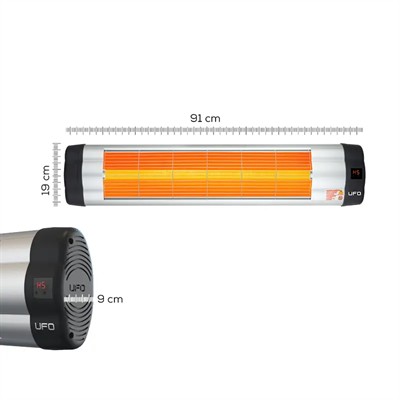 UFO Star 2300 W Duvar Tipi Isıtıcı - Uzaktan Kumandalı