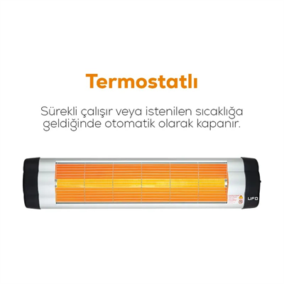 UFO Star 2400 W Duvar Tipi Isıtıcı - Termostatlı - 6lı Paket
