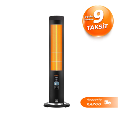 UFO Therapy Smart 2300W Mobil Uyumlu, Uzaktan Kumandalı, Tasarruf Modlu ve Programlanabilir Kule Tipi Isıtıcı
