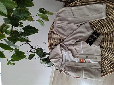 Waffle Bebek Takım Bej