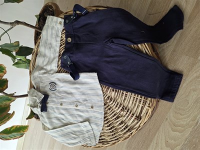 GÖMLEKLİ  TAKIM MAVİ ÇİZGİLİ