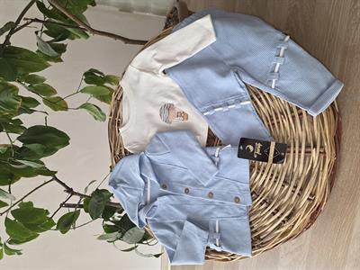 mavi waffel kapsonlu cocuk takim