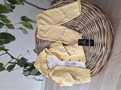 İP DETAYLI WAFFEL SARI