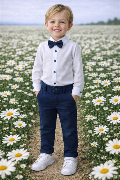 Papyonlu Gömlek Pantolon Bayramlık Çocuk Takımı