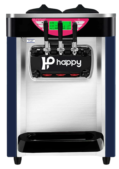 Happy icecream Üç Kollu Soft Dondurma Makinesı 12 lt HPY-0006A Set Üstü 2+1