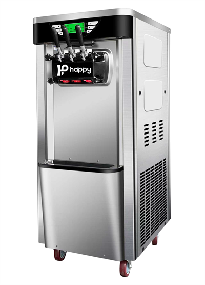 Happy icecream Üç Kollu Soft Dondurma Makinesı 12 lt HPY-0007A Tekerlekli 2+1