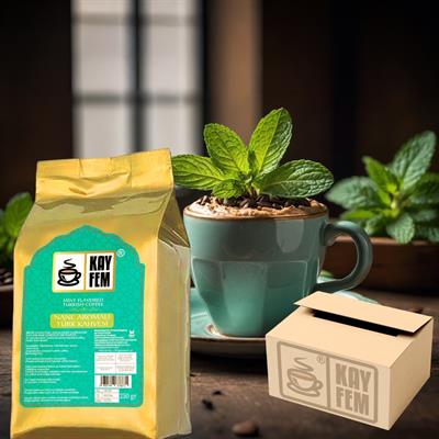 Kayfem Türk Kahvesi Nane Aromalı 250 gr x 12'li (12 AL 10 ÖDE)
