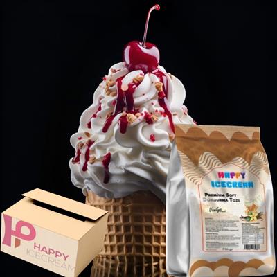 Premium Vanilya Soft Dondurma Tozu 750 gr x 16'lı