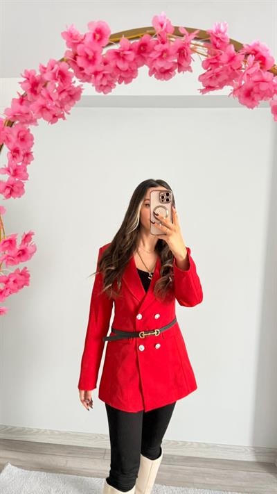 KIRMIZI BLAZER CEKET