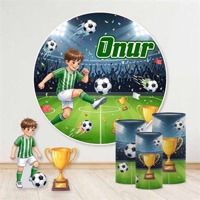 Kişiye Özel Doğum Günü Oval Sahne Süsleme Seti