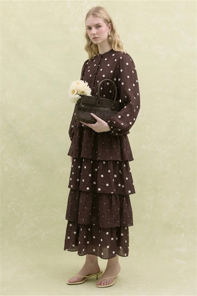Alesia Elbise - Kahverengi