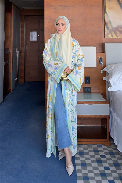 Alya Abaya - Mint Yeşili