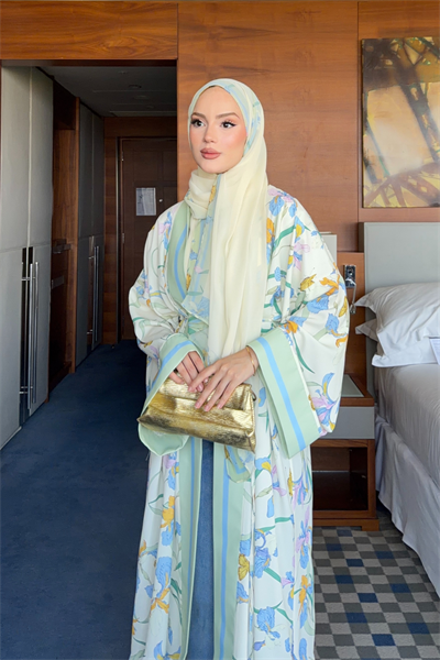 Alya Abaya - Mint Yeşili