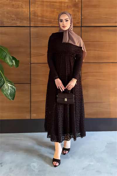Amara Elbise - Kahverengi