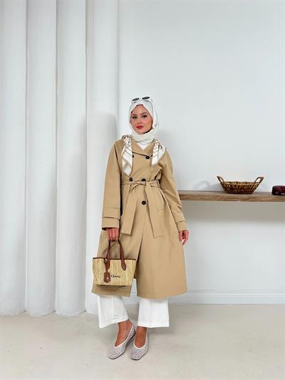 Ameda Fularlı Trench