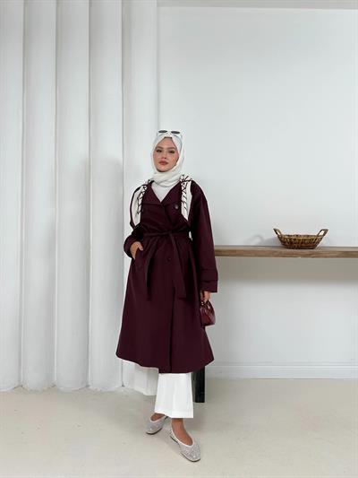 Ameda Fularlı Trench