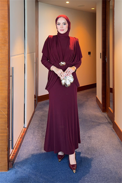Aseel Elbise - Bordo
