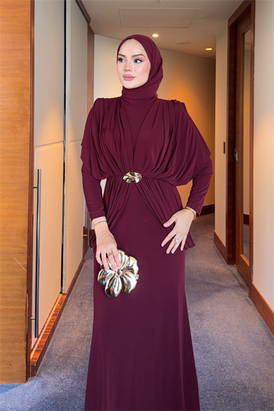 Aseel Elbise - Bordo