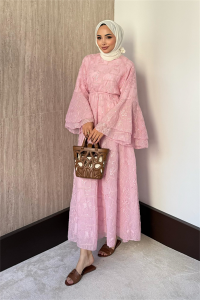 Bai Elbise - Pembe