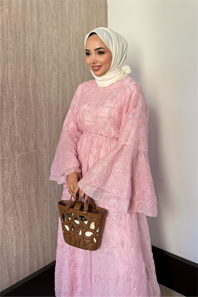 Bai Elbise - Pembe
