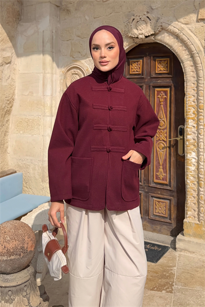 Berta Ceket - Bordo