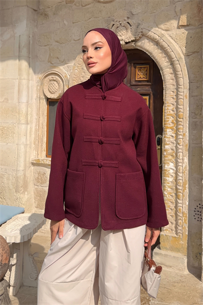 Berta Ceket - Bordo