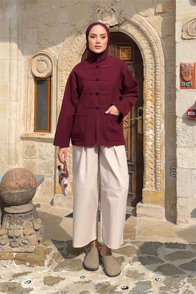 Berta Ceket - Bordo