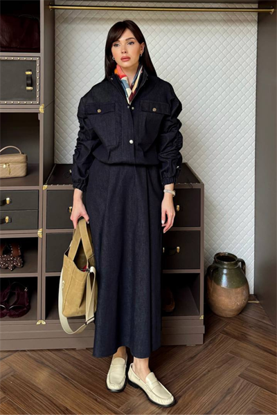 Branca Denim Takım - Lacivert