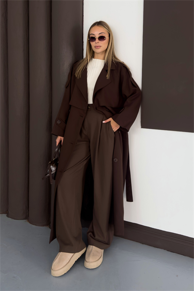 Enera Trench - Kahverengi