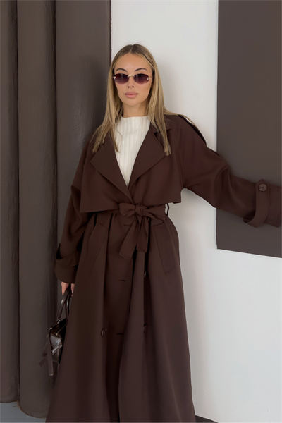 Enera Trench - Kahverengi