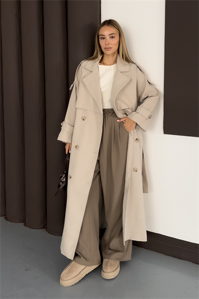 Enera Trench - Taş Rengi