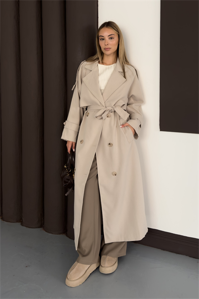 Enera Trench - Taş Rengi
