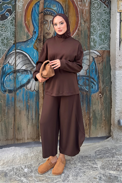 Estel Takım - Kahverengi