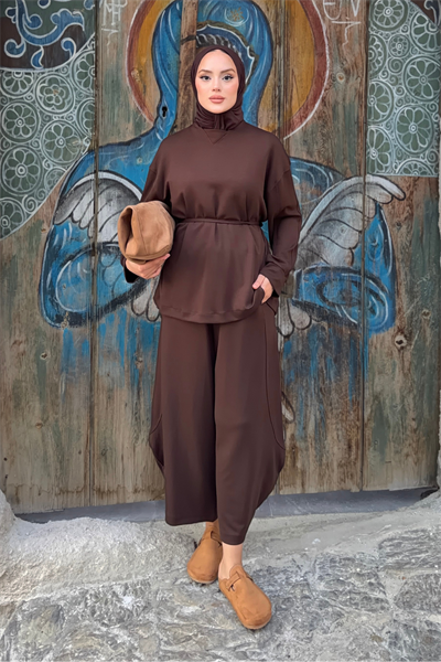 Estel Takım - Kahverengi