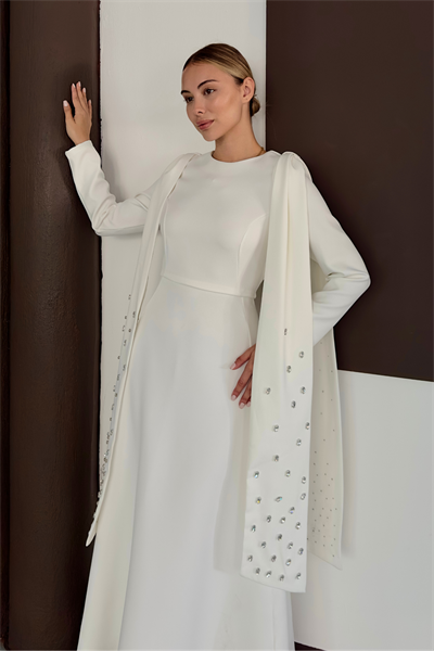 Estella Elbise - Beyaz