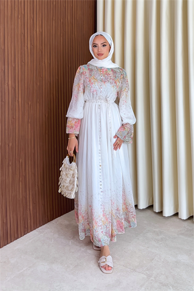 Henna Elbise - Beyaz