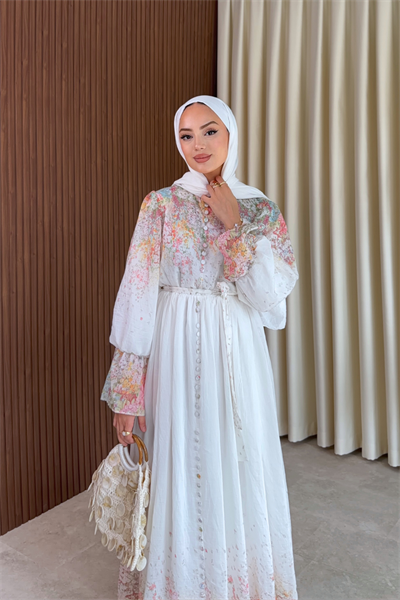 Henna Elbise - Beyaz
