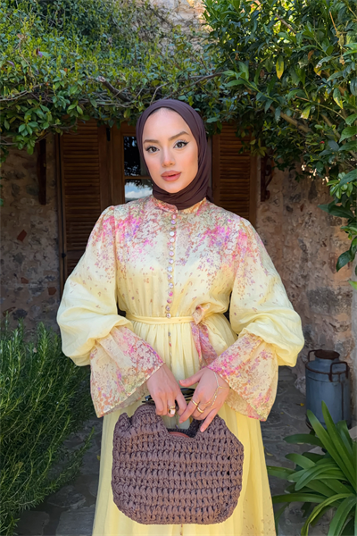 Henna Elbise - Sarı