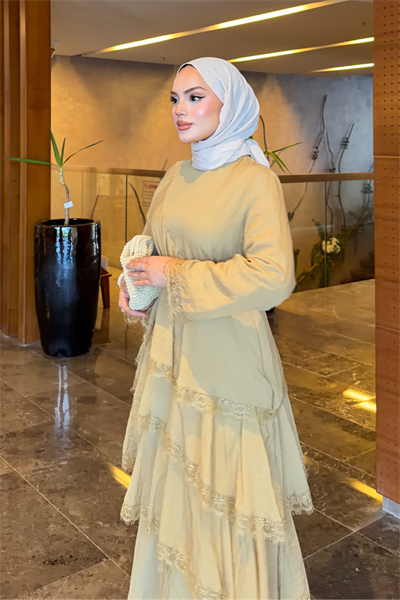 Lina Elbise - Yağ Yeşili