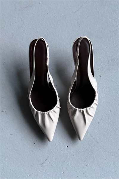 Liza Topuklu Ayakkabı - Krem