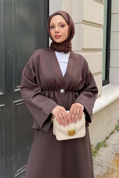 Luna Takım - Kahverengi