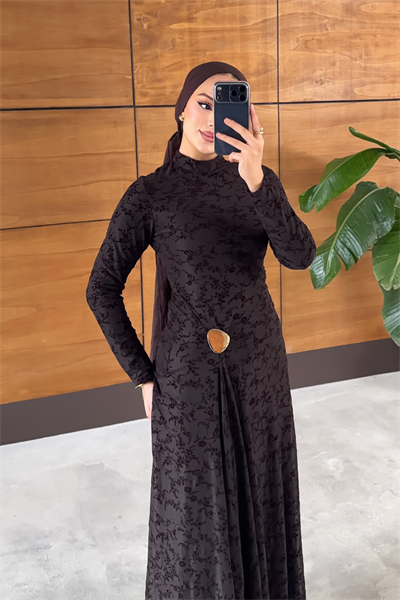 Mahra Elbise - Kahverengi