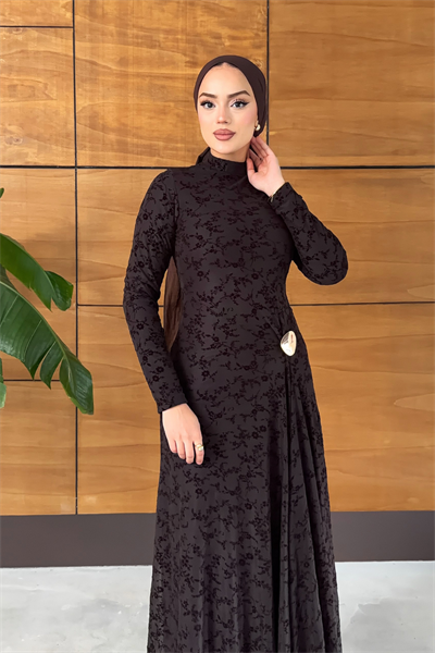 Mahra Elbise - Kahverengi
