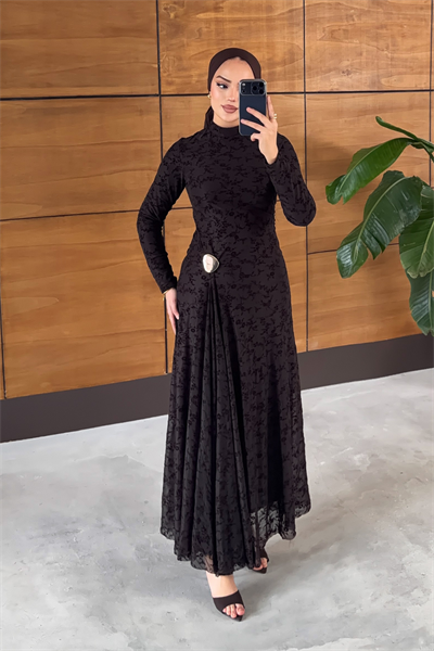 Mahra Elbise - Kahverengi