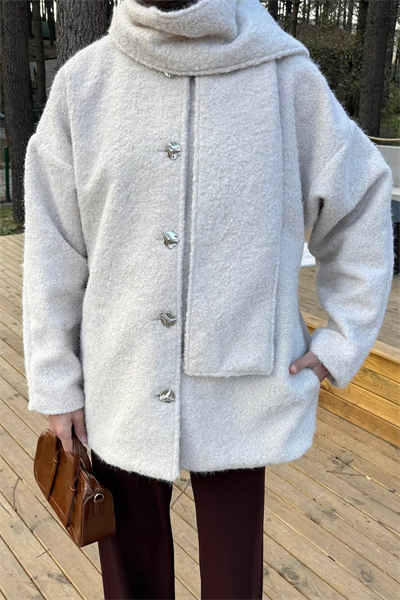 Maite Atkılı Kaban - Bej