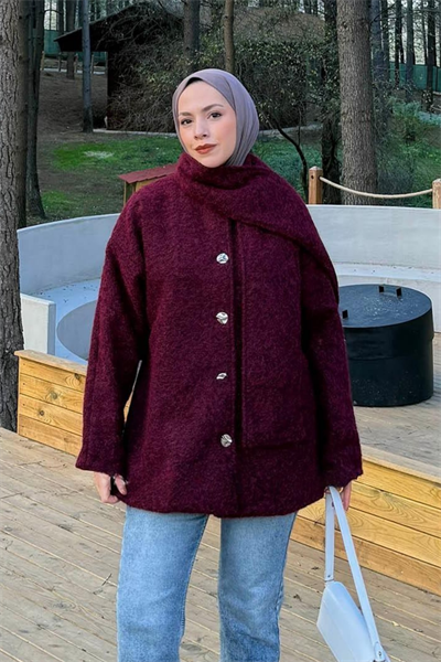 Maite Atkılı Kaban - Bordo
