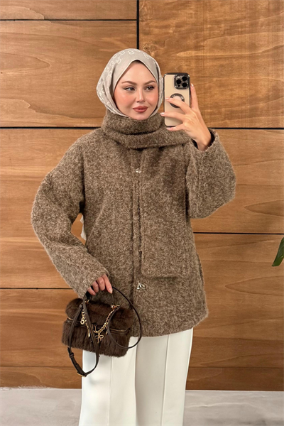 Maite Atkılı Kaban - Kahverengi