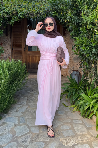 Maun Elbise - Pembe