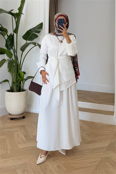 Mersa Elbise - Beyaz