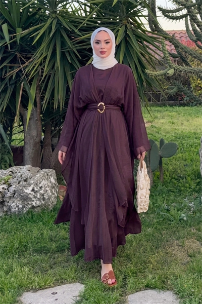 Mozza Elbise - Mürdüm